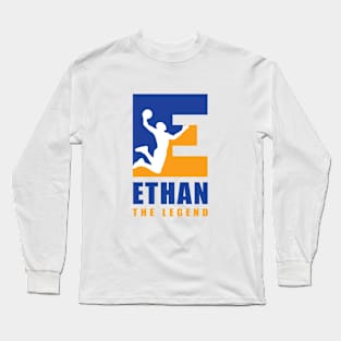 Ethan Custom Player Basketball Your Name The Legend Long Sleeve T-Shirt